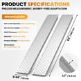 thumbnail image 3 of KKTRE Perforated Aluminum Truck Ramp 63 in. x 8.66 in. 880 lb Silver Pack of 2 for UTV Loading and Farm Tractor Garage Transport, 3 of 11