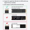 thumbnail image 4 of ACASIS Boîtier SSD 10Gbps vers Mac pour Apple MacBook Air Pro, iMac de 2013 à 2017 Flash SSD 12+16 Broches, 4 of 11