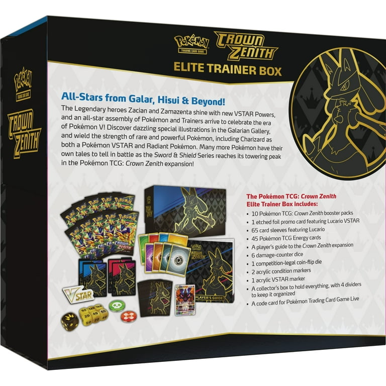 Pokemon TCG: Crown Zenith Elite Trainer Box Card Sleeves - Lucario