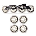 thumbnail image 4 of sunsanly 4 Pack Inline Skate Wheels 90/100/110mm Skate Replacement Wheels with Bearings Indoor Outdoor Roller Skate Wheels, 4 of 7