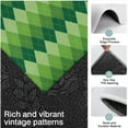 thumbnail image 3 of Green Argyle Pattern Kitchen Rugs Sets Of 3,Kitchen Runner Rugs Non Skid Washable,Decorative Kitchen Floor Mats for Kitchen,Sink,Laundry,17"x30"+ 17"x47" + 17"x59", 3 of 6