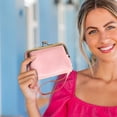 thumbnail image 4 of Ladies' Coin Purse With Snap Closure Zipper Pouch Bag, 4 of 6