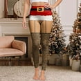 thumbnail image 5 of Christmas Leggings for Women High Waisted Santa Claus Print Ankle Length Seasonal Printed Leggings Soft Brushed Pants, 5 of 6