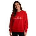 thumbnail image 2 of Oksale Matching Xmas Sweatshirt Pullover for Couple Trendy Xmas Tree Graphic Fall Tops Long Sleeeve Festival Shirts for His Hers Red M, 2 of 9