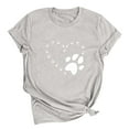 thumbnail image 4 of Neewe Women's T Shirts Short Sleeve Tees Heart Graphic Loose Summer Tops, 4 of 6