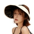 thumbnail image 2 of Visland Sun Visor Wide Brim UV Protection Hats for Women Packable Roll-up Beach Cap Foldable Dual Purpose Headband for Women, 2 of 5