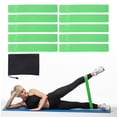 thumbnail image 1 of Unique Bargains Resistance Loop Exercise Bands 12' Elastic Workout Bands for Working Out Fitness, Green 10 Pack, 1 of 7