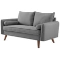 thumbnail image 6 of Loveseat and Sofa Set, Fabric, Light Grey Gray, Modern Contemporary Urban Design, Living Lounge Room Hotel Lobby Hospitality, 6 of 7