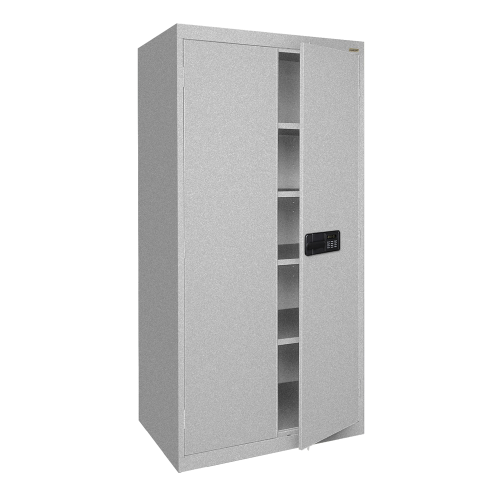 Sandusky Lee 36"W x 24"D x 72"H 5Shelf Steel Storage with Keyless Electronic Handle