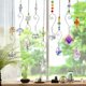 thumbnail image 3 of Juego de 7 atrapasoles de cristal, atrapasoles colgantes de cristal colorido, adornos de cristal para decoración del hogar, la oficina, el jardín y el automóvil, 3 of 5