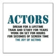 thumbnail image 1 of DistinctInk Custom Bumper Sticker - 8" x 8" Decorative Decal - White Background - Actors Dream Train Study Work for Screen Time, 1 of 2