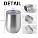 thumbnail image 5 of Vaso de vino YEBTS Life, acero inoxidable, paquete de 4 unidades, 350 ml, 5 of 6