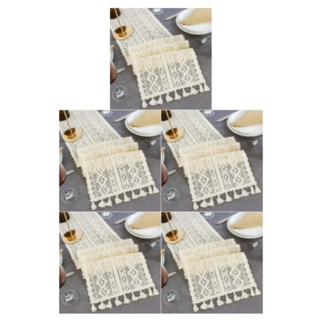 Manteles de boda Inteprter vintage blanco 24*180 CM