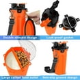 thumbnail image 3 of Dog Travel Water Bottle Collapsible Bowls, 2 in 1 Pet Food Container with Collapse Bowls, Outdoor Portable Water Bowls for Walking, Traveling, Camping and Hiking (Orange), 3 of 7