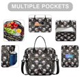 thumbnail image 2 of Skull and Blood Gothic Pattern Insulated Leakproof Lunch Box for Women, Large Lunch Bag for Tween Teen Adult, Loncheras Para Mujer for Work Beach Travel Picnic Camping, 2 of 6