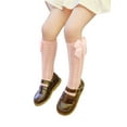 thumbnail image 6 of Biekopu Toddlers Knee-high Stockings Baby Girl Socks Bow Cotton Mesh Breathable Socks Summer Bow Hollow Spanish Style Long Socks, 6 of 9