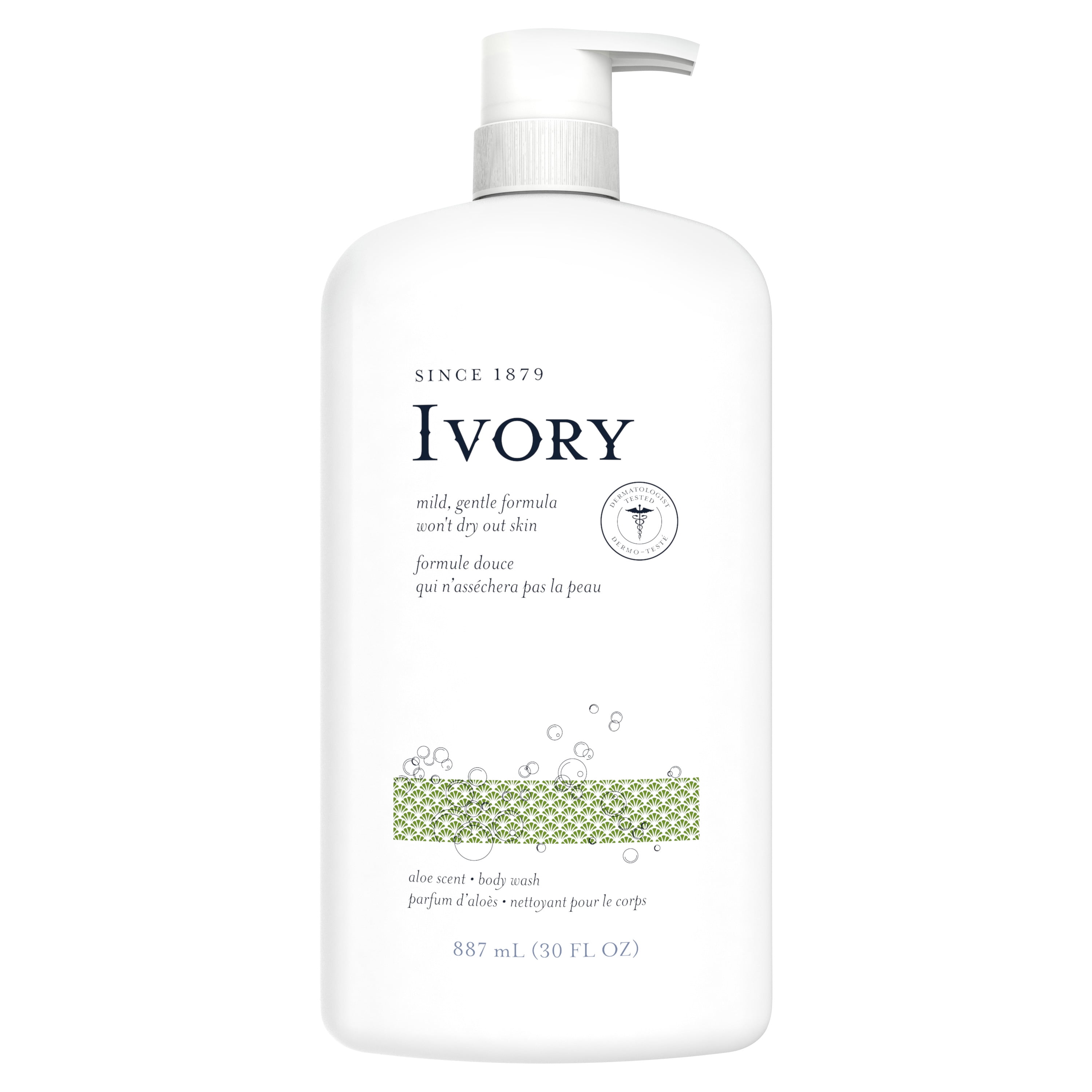 Ivory Body Wash for Women, Paraben Free, Aloe Scent, 30 oz
