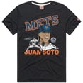 thumbnail image 2 of Men's Homage Juan Soto Charcoal New York Mets Graphic Player T-Shirt, 2 of 3