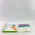 thumbnail image 6 of KUMOOM Packaging containers of plastic, Drink Bags Stand up Reclosable Zipper Drinking Pouches Bags Hand-held Drinking with Plastic Straw,(50 Pack), 6 of 7