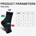 thumbnail image 2 of 3 pares de calcetines de compresión para aliviar el dolor, calcetines de compresión para fitness, calcetines elásticos para ciclismo, tobillera para fascitis plantar, manga para aliviar el, 2 of 6