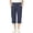 Navy, variant on SAWOBUUN Kids Boys Girls Cargo Capri Pants School Uniform Elastic Waist Casual Straight Leg Cropped Trousers with Side Pockets