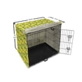 thumbnail image 6 of Botanical Dog Crate Cover, Watercolor Pattern with Wild Spring Garden Leafy Flowers, Easy to Use Pet Kennel Cover Small Dogs Puppies Kittens, 7 Sizes, Yellow Dark Teal, by Ambesonne, 6 of 6