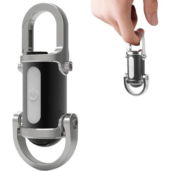 2025 New Power Bank Mini Keychain Flashlight, 2 in 1mini Flashlight and Power Banks, 1200lm Super Bright Mini Keychain Flashlights Waterproof with Power Bank & 3 Modes for Outdoor, Camping