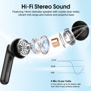 Wireless Earbuds, Bluetooth Ear Buds 5.4 Mini Hifi Stereo with 4 Enc Noise Cancelling Mics Wireless Headphones, 40H in Ear Earphones, Usb C, IP7 Waterproof Bluetooth Headphones for Sports, Workout