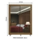 thumbnail image 3 of Ropero Closet Madesa Denver 2 Puertas Corredizas con Espejo con Pies Marrón, 3 of 5