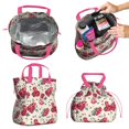 thumbnail image 2 of Pioneer Flower Floral Print Pattern Drawstring Lunch Bag Women - Drawstring Lunch Bag Insulated for Work Office - Stain-Resistant Large Lunchbags for Women with Multi-Pockets, 2 of 6
