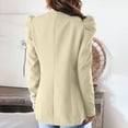 thumbnail image 4 of Vedolay Jackets for Women Suit Jackets for Women Plus Size Casual Long Sleeve Open Front Cardigan Work Office Blazer Jacket,Beige XL, 4 of 5