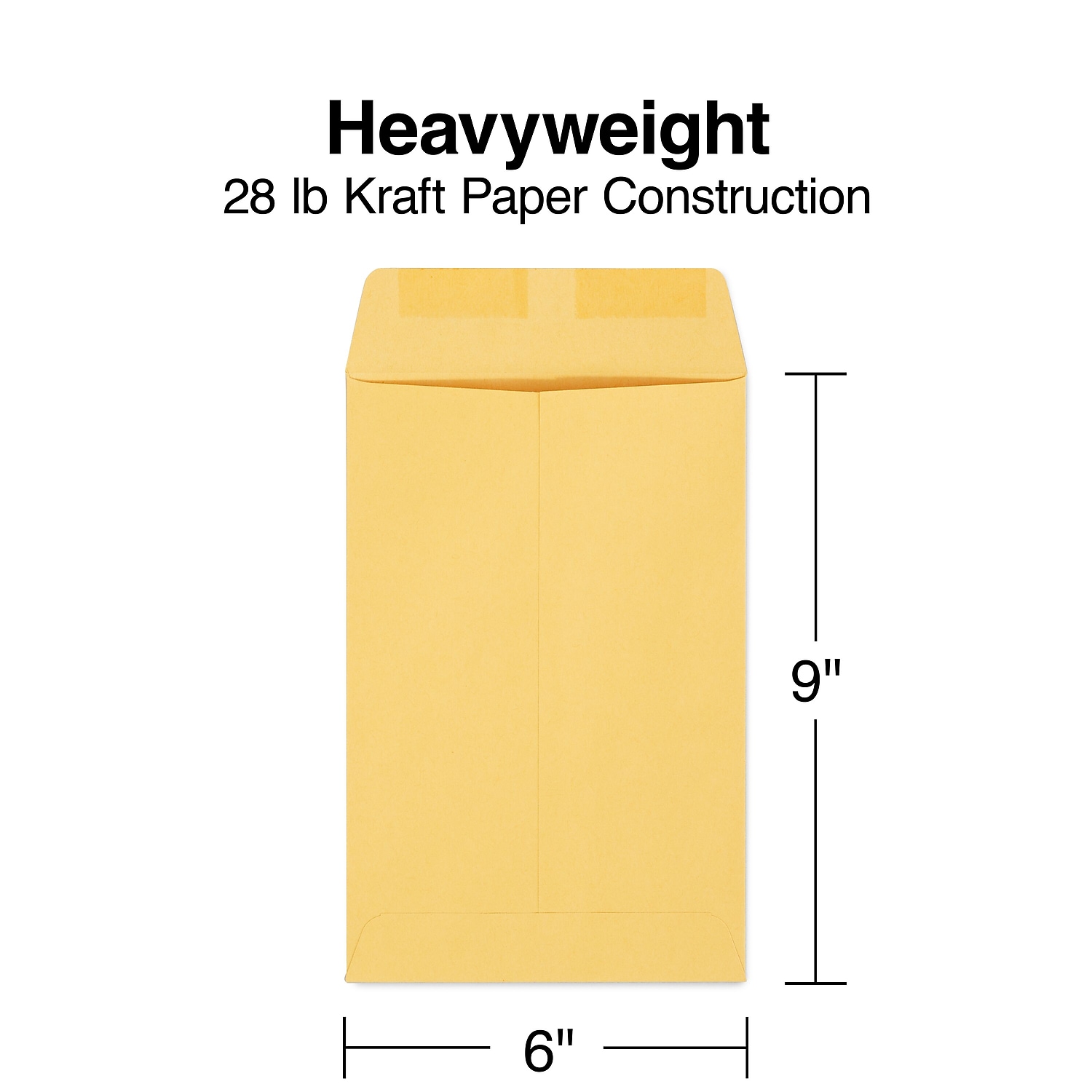Staples Gummed Catalog Envelopes 6" x 9" Brown 200/Carton ST17096-CCVS