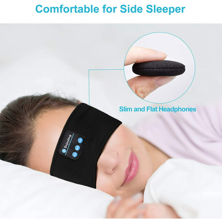 Perytong Casque de Sommeil Bandeau Bluetooth, Soft Sleep Headphones  Headbands, Casques de Sommeil Longue durée avec Haut-parleurs intégrés  Parfait