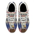 thumbnail image 2 of God Bless America Shoes Patriotic Eagle Independence Day Print Sneakers Lightweight Comfortable Running Shoes for Men Women White Size 6, 2 of 7