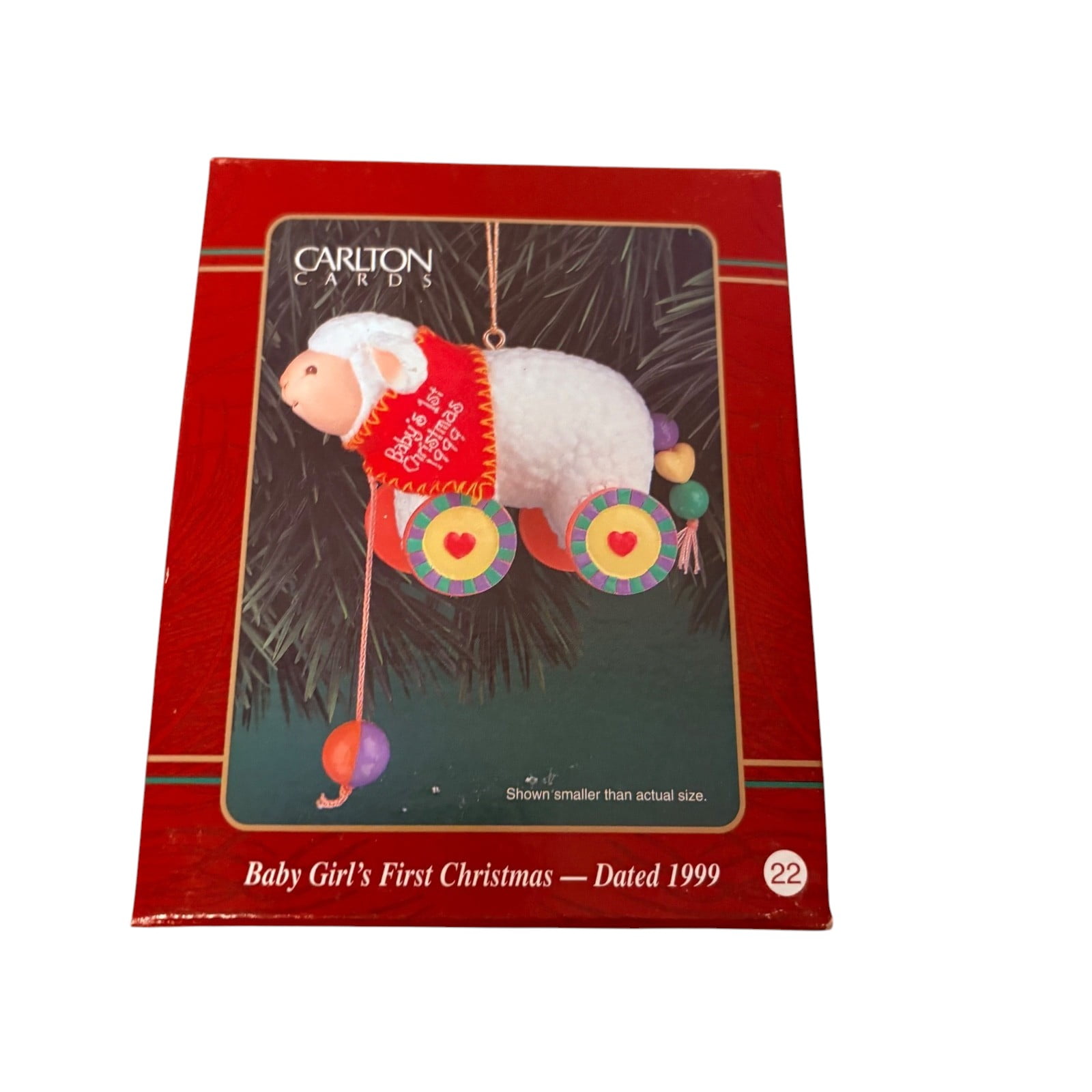 2002 Baby Girl’s First Christmas (Baby First Christmas) Carlton Cards Christmas Tree Ornament CXOR-021G