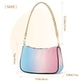 thumbnail image 3 of FORMRS Womens Shoulder Bag with Chain Strap Clutch Purse Cute Tote Handbag, Light Pink Gradient, 3 of 7