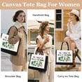 thumbnail image 4 of Bolsa de lona GevGuxLuo para mujer, regalo para amantes de las plantas, 4 of 6