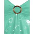 thumbnail image 3 of Tank Top de Talla Extra con Anillo Cruzado con Estampado de Luna y Luna Rosegal  Camisetas sin mangas de talla grande, 3 of 5