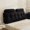 Black, variant on Triangular Headboard Wedge Pillow with a Cylindrical Pillow and Memory Foam Filling, Daybed Pillows for Sitting up, Reading or Working with Removable Cover,Twin 39.4"x19.7"
