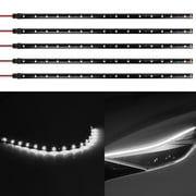 Htwon 15x LED Strip Light 12V Flexible Waterproof Underglow Lights for Car Motorcycles