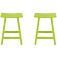 thumbnail image 3 of Florence Siège de Selle en Plastique HDPE 24 Pouces Tabouret de Bar Lime (Ensemble de 2), 3 of 5