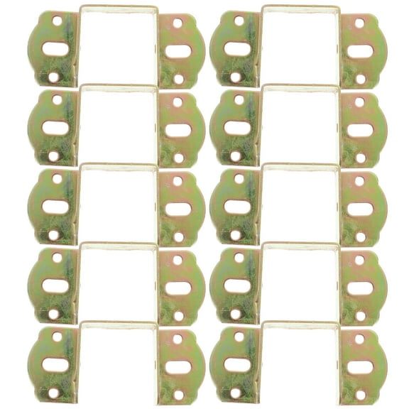 10pcs Fence Bracket Galvanized Iron Brackets Wood Rail Support Bracket Fence Repair Kit
