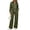A-Army Green, variant on GERsome Women's 2 Piece Sweatsuit Zip Up Collared Jacket and Wide Leg Pants Set Drawstring Tracksuit Lounge Outfits Size L