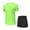 #03 Green 【Mix & Match: Essential Colors in Stock】, variant on Men's Solid Color Casual Running Fitness Exercise Shorts Set with Short Sleeve Round Neck Top Loose Fit Breathable Quick Dry Workout Gym Training Outfits | AESTIVO,Army Green L