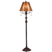 Bronze Floor Lamp W/ Mica Shade