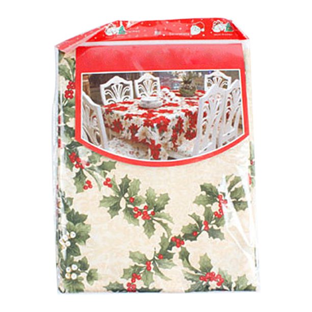 Wosthever 1 mantel de Navidad de 180x150cm con diseño de campanas y lazo de árbol de Navidad Kits de decoración para fiestas Tipo C
