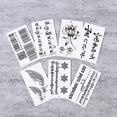 thumbnail image 2 of Paquete de 30 pegatinas de tatuajes temporales resistentes al agua de la serie D para brazos y cuello, 2 of 4