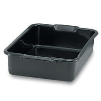 Vollrath 52660 Black 20 x 15 x 7 Single Compartment Dish Box
