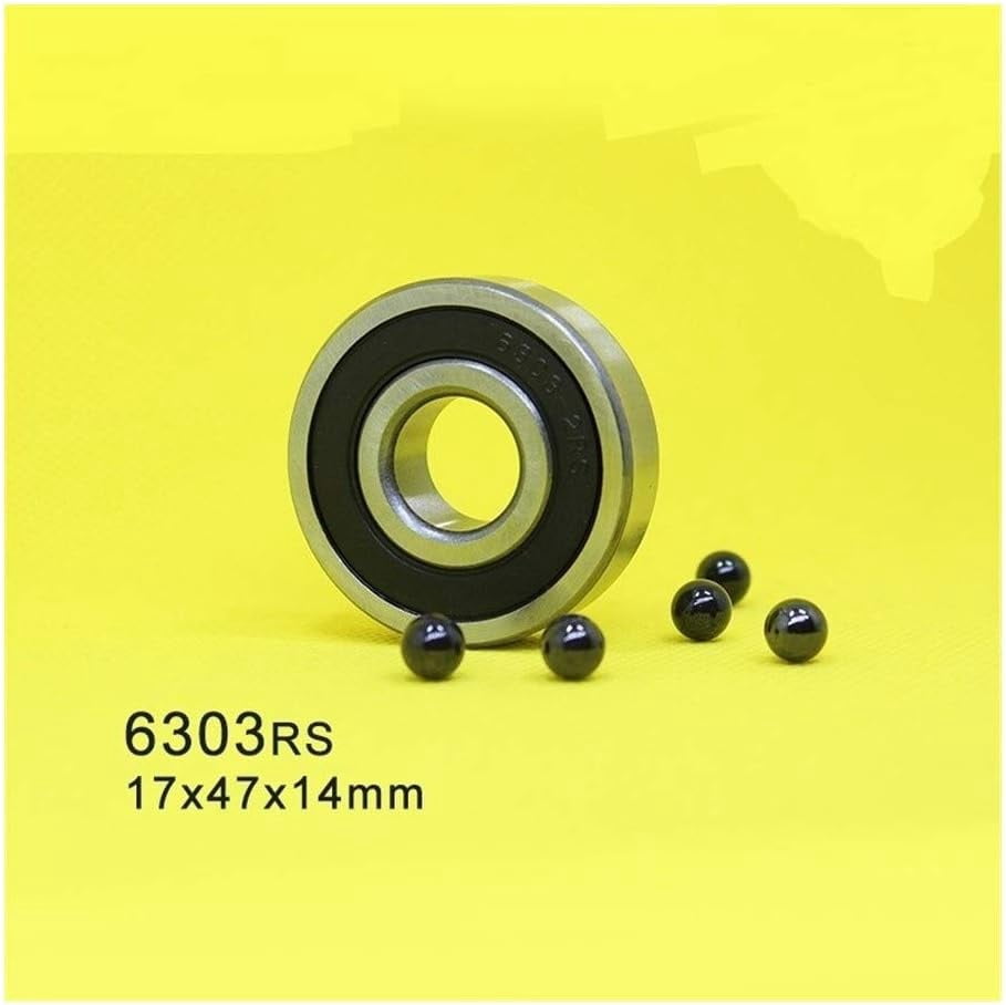 6303 3NC 6303RS Hybrid Ceramic Bearing 17 * 47 * 14 mm ABEC-1  Industry Motor Spindle 6303HC Hybrids Si3N4 Ball Bearings