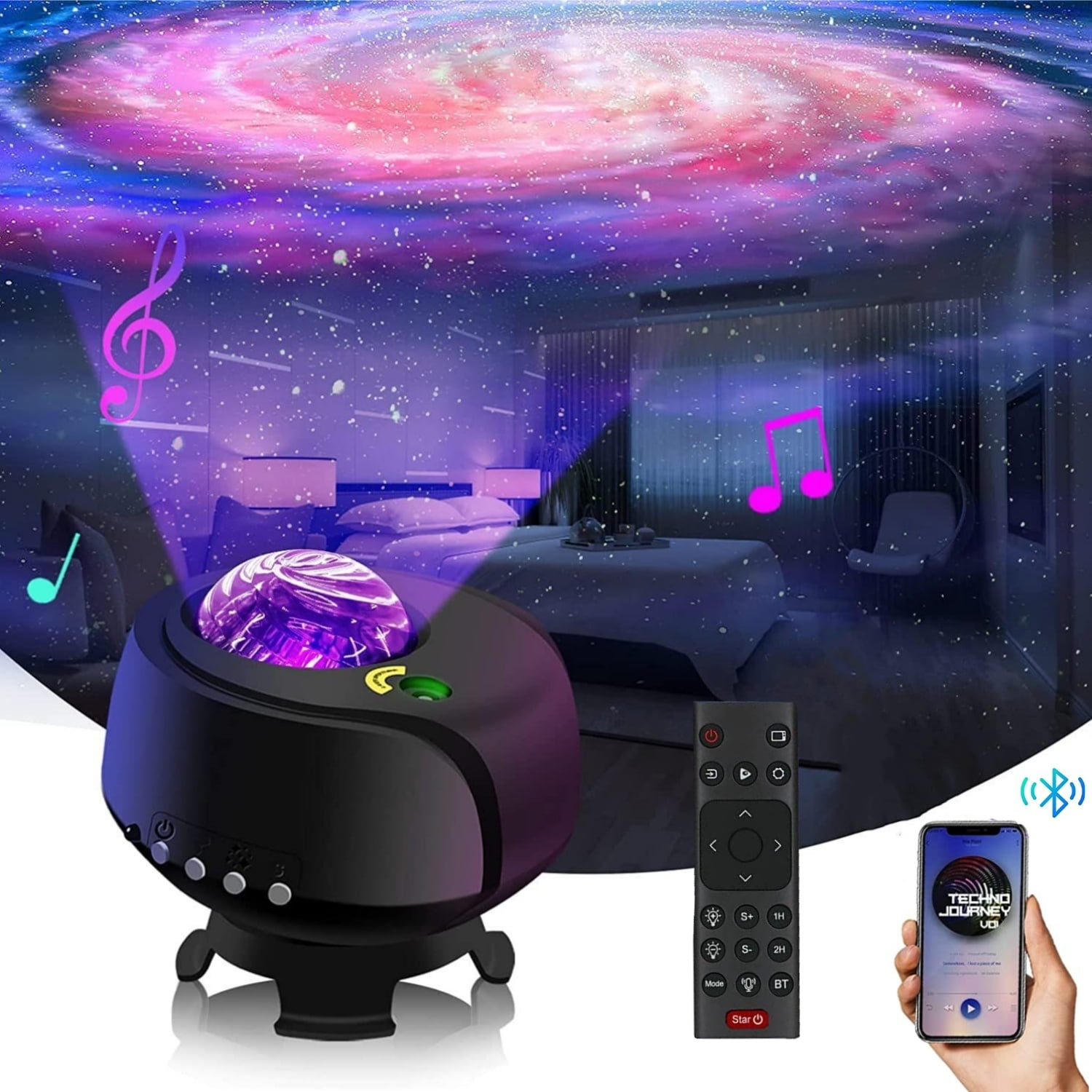 plejeforældre Flipper Møntvask Laighter Aurora Projector, Star Projector LED Night Light with Bluetooth  Music Speaker and Remote, Timer Function, Northern Lights Galaxy Projector  for Kids Adults Bedroom Ceiling Party Home Decor - Walmart.com